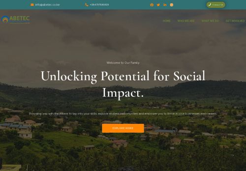 Screenshot of https://abetec.co.ke