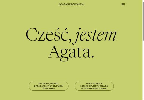Screenshot of https://agatarzechowka.pl