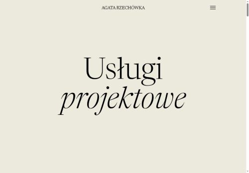 Screenshot of https://agatarzechowka.pl/architektura-wnetrz.html