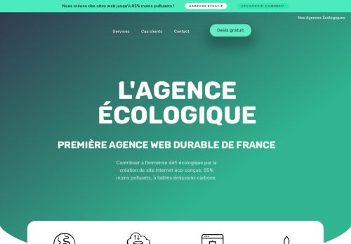 Screenshot of https://agence-ecologique.fr/
