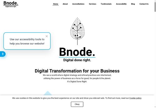 Screenshot of https://bnode.co.uk/
