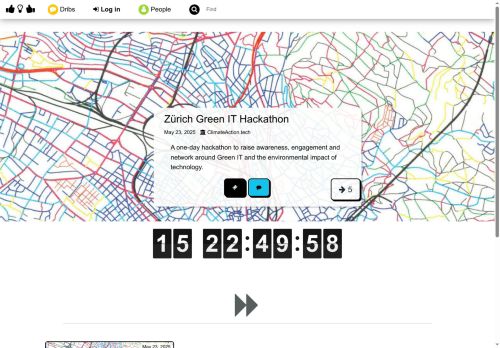 Screenshot of https://climateaction.dribdat.cc/
