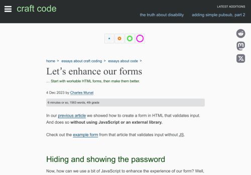 Screenshot of https://craft-code.dev/essays/code/lets-enhance-our-forms