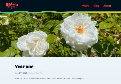 Screenshot of https://dodeca.studio/blog/year-one
