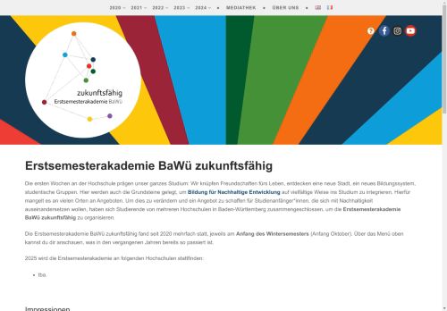 Screenshot of https://www.ersti-akademie-bw.de/