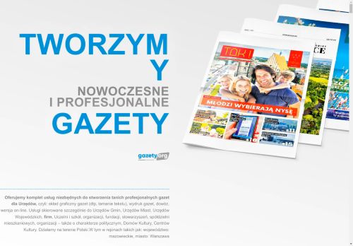 Screenshot of https://gazety.org/m/Warszawa