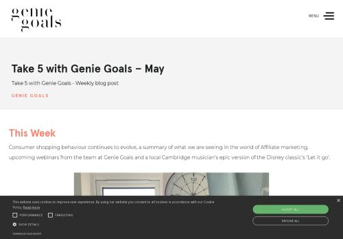 Screenshot of https://www.geniegoals.co.uk/blog/take-5-with-genie-goals-3