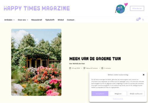 Screenshot of https://www.happytimesmagazine.nl/week-van-de-groene-tuin/