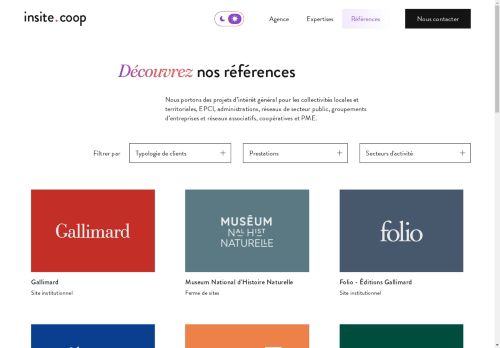 Screenshot of https://www.insite.coop/decouvrez-nos-references