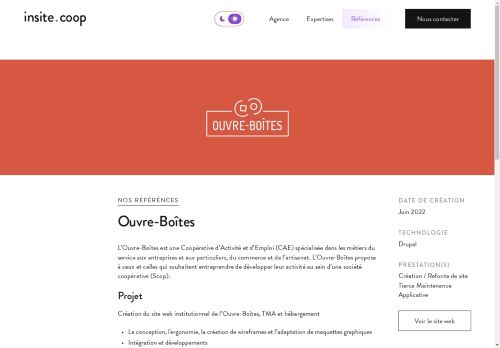 Screenshot of https://www.insite.coop/ouvre-boites