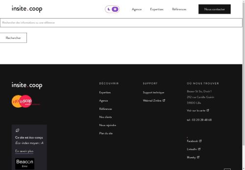 Screenshot of https://www.insite.coop/search