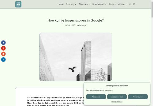 Screenshot of https://jochemoomen.com/blog/hoe-kun-je-hoger-scoren-in-google/