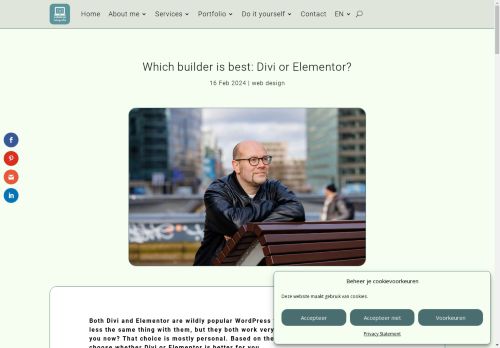 Screenshot of https://jochemoomen.com/en/blog/which-builder-is-best-divi-or-elementor/