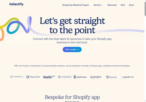Screenshot of https://www.kollectify.com/