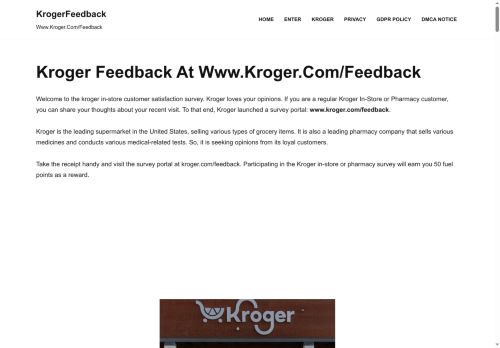 Screenshot of https://kroger-feedback.page/
