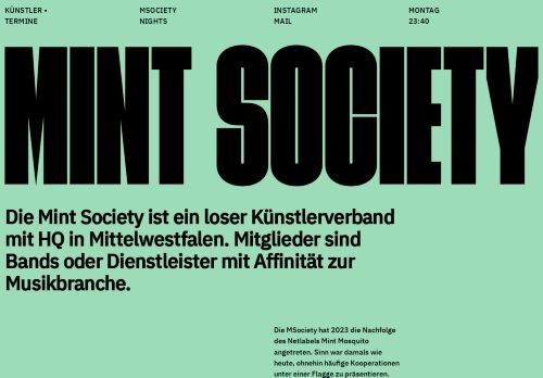 Screenshot of https://www.mintsociety.de/