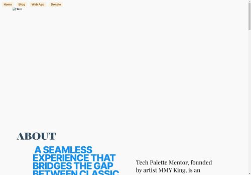 Screenshot of https://www.palettementor.work