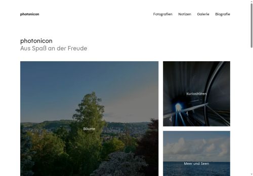 Screenshot of https://photonicon.de/