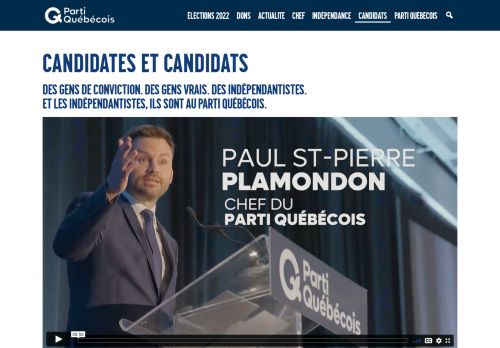 Screenshot of https://pq.org/candidats/