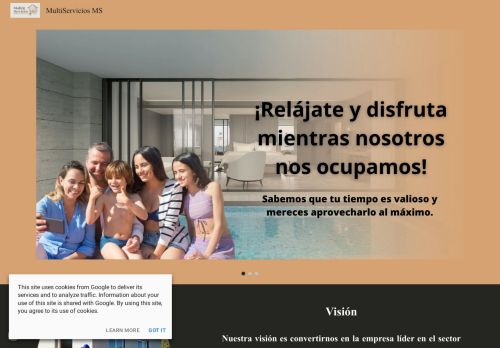 Screenshot of https://sites.google.com/view/multiservicios-ms/inicio