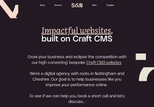 Screenshot of https://stillandnimble.com