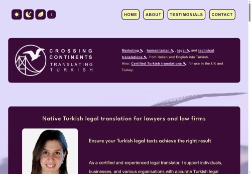 Screenshot of https://translatingturkish.com/turkish-legal-translation/