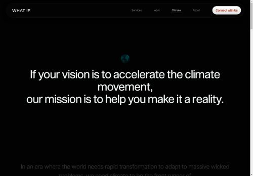 Screenshot of https://www.whatifdesign.co/climate