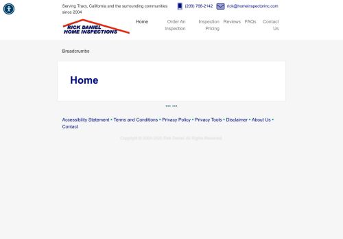 Screenshot of https://wpohosting.com/dev/homeinspectorinc/